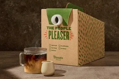 Panera Bread Menu 2026 308 Cafe Blend Dark Roast Coffee Tote