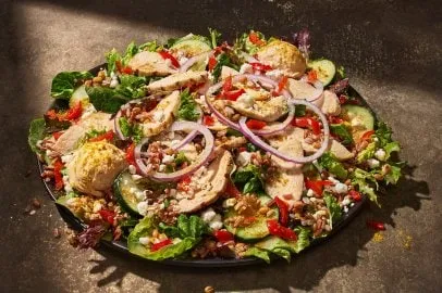 Panera Mediterranean Chicken Greens with Grains & Price 1 Mediterranean Chicken Greens with Grains