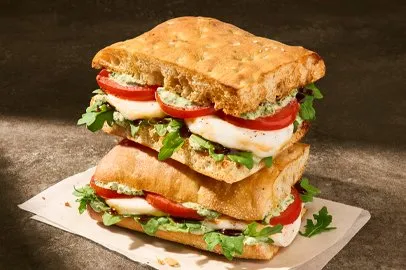 Toasted Caprese Focaccia